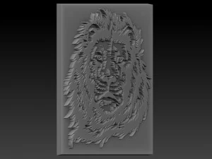 lion head relief 3D Print Model