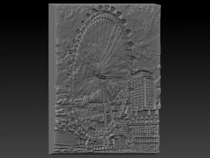london relief 3D Print Model