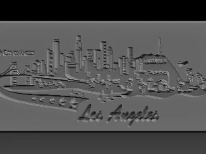 los angles relief 3D Print Model