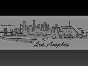 los angles relief 3D Принт Модель
