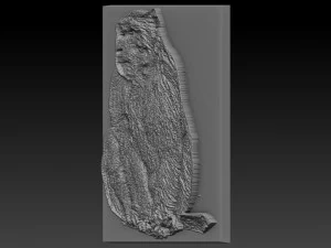 monkey relief 3D Print Model