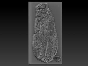 monkey relief 3D Baskı Modeli