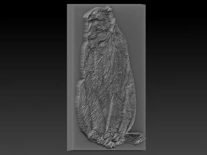 monkey relief 3D Print Model