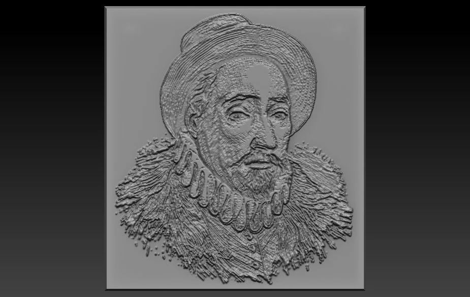 montaigne relief 3D Print Model .c4d .max .obj .3ds .fbx .stl .blend