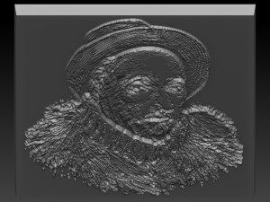 montaigne relief 3D प्रिंट मॉडल