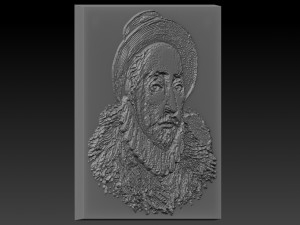 montaigne relief 3D प्रिंट मॉडल