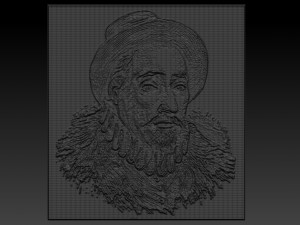 montaigne relief 3D प्रिंट मॉडल