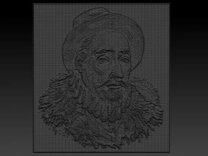 montaigne relief 3D Print Model