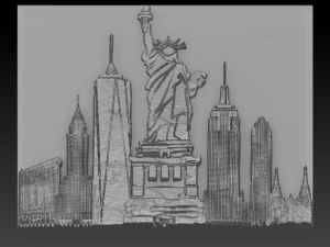 new york relief 3D Print Model