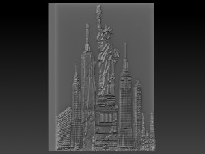 new york relief 3Dプリントモデル