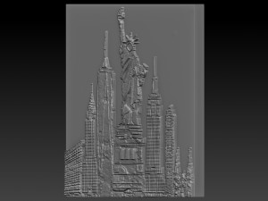 new york relief 3Dプリントモデル