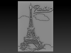 paris relief Modèles 3D en vedette