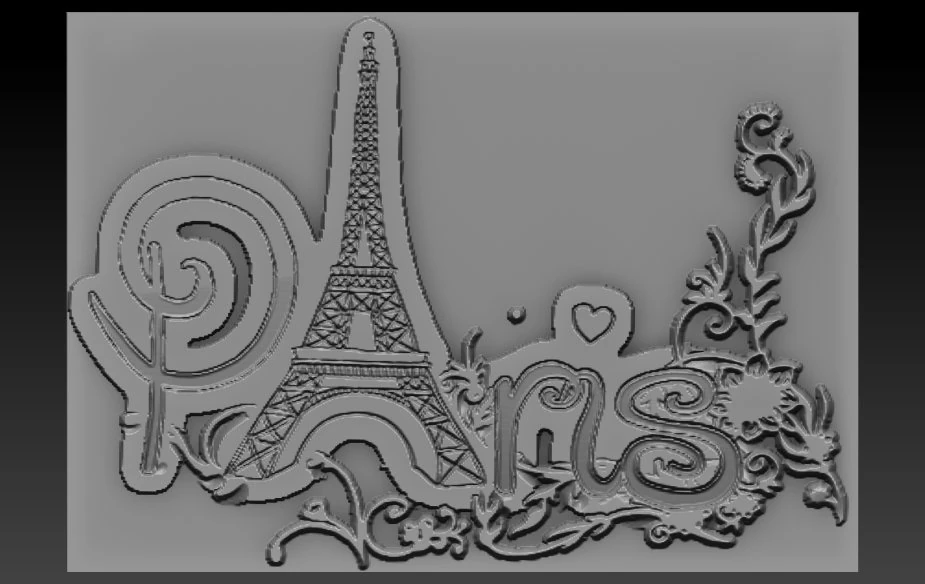 paris relief 3D Print Model .c4d .max .obj .3ds .fbx .stl .blend