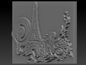 paris relief 3D Print Model
