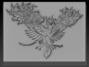 phoenix relief Modelo de Impressão 3D