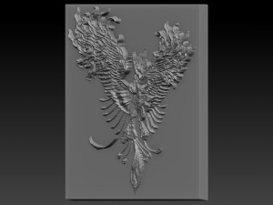 phoenix relief Modelo de Impressão 3D