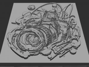 photo machine relief 3D Print Model