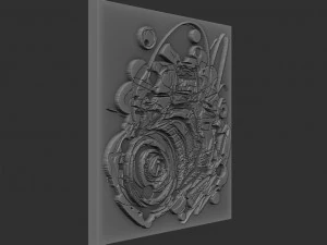 photo machine relief 3D Print Model
