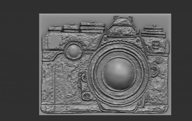 photo machine relief 3D Baskı Modeli .c4d .max .obj .3ds .fbx .stl .blend 