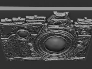 photo machine relief 3D Baskı Modeli