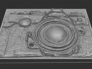 photo machine relief 3D Print Model