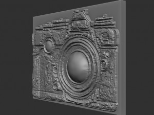 photo machine relief 3D Baskı Modeli