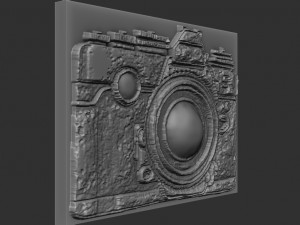 photo machine relief 3D Baskı Modeli