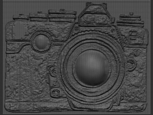 photo machine relief 3D Baskı Modeli