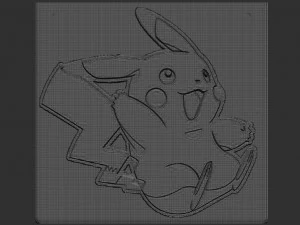 pikachu relief 3D Print Model