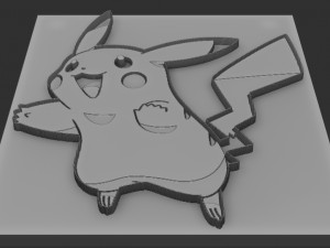 pikachu relief 3D Print Model