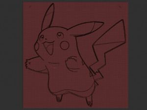 pikachu relief 3D Print Model