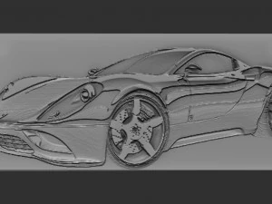 rilievo del portico Modello di stampa 3D