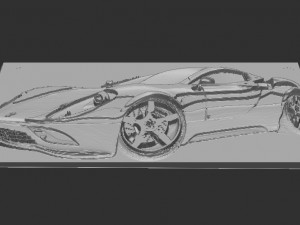 porche relief 3D Принт Модель