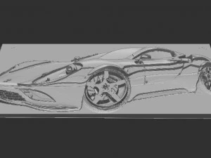porche relief 3D Print Model