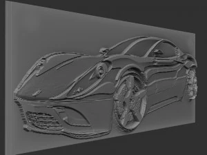 porche relief 3D Print Model