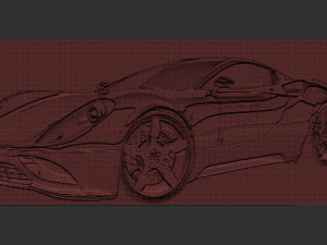 porche relief 3D Принт Модель