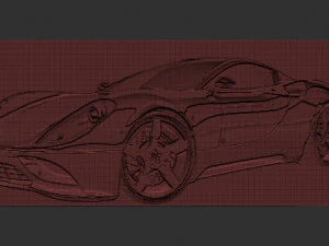 porche relief 3D Print Model