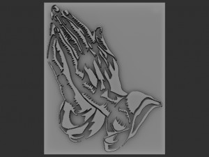 praying hands relief 3D Print Model
