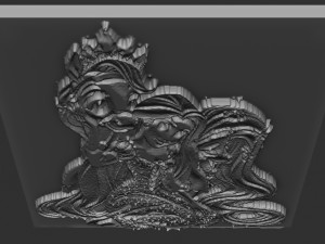 rapunzel relief 3D-Druckmodell