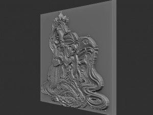 rapunzel relief 3D-Druckmodell