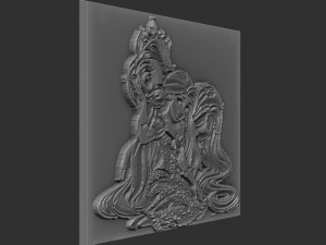 rapunzel relief 3D-Druckmodell