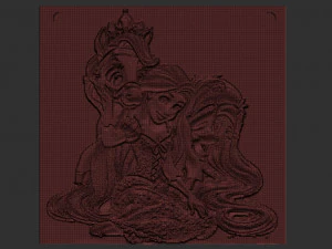 rapunzel relief 3D Print Model