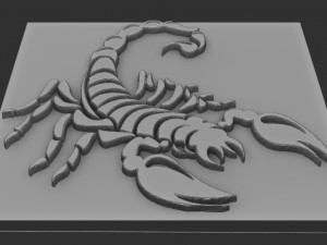 scorpion relief 3D 打印模型