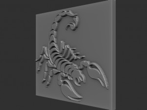 scorpion relief 3D 打印模型