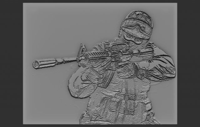 soldier relief 3D Принт Модель .c4d .max .obj .3ds .fbx .stl .blend 
