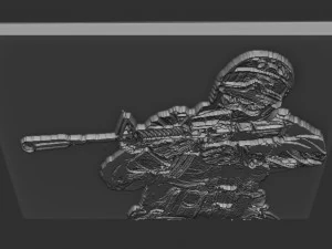 soldier relief 3D Print Model