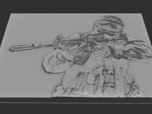 soldier relief 3D Print Model