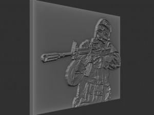 soldier relief 3D Принт Модель