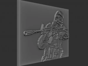 soldier relief 3D Print Model