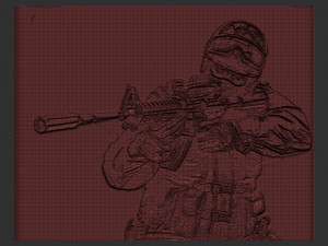 soldier relief 3D Принт Модель